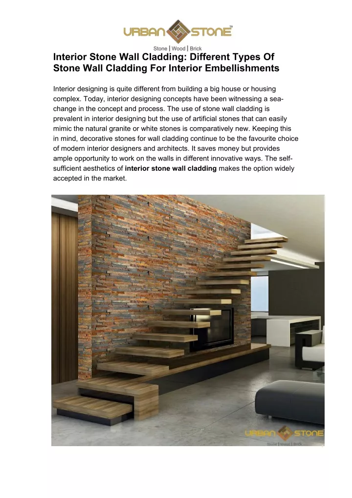 interior stone wall cladding different types