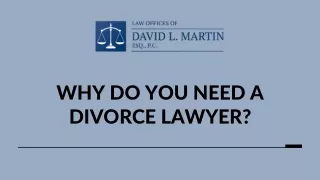 why do you need a divorce lawyer