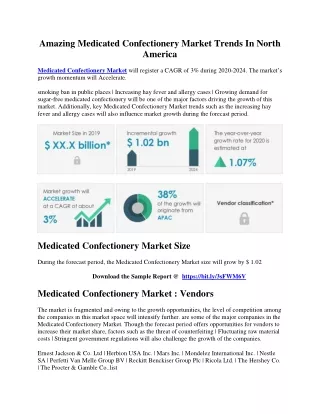 amazing medicated confectionery market trends