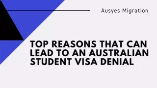 Top Reasons That Can Lead To an Australian Student Visa Denial
