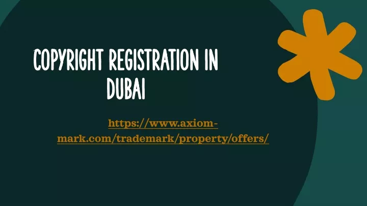 copyright registration in dubai