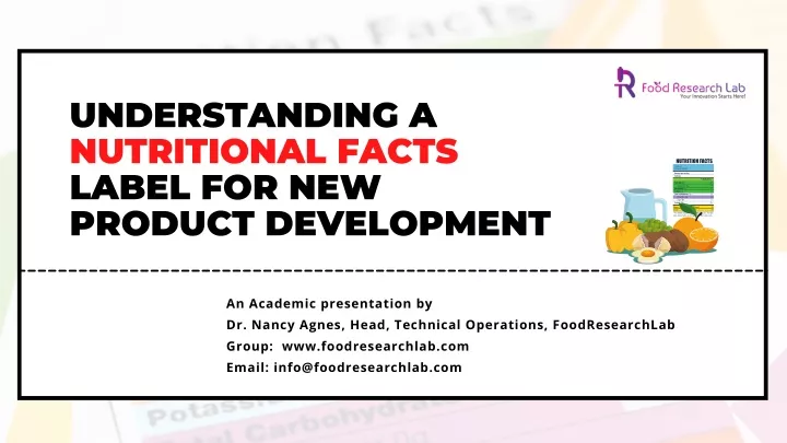 understanding a nutritional facts label