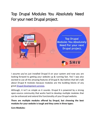 top drupal modules you absolutely need top drupal