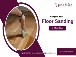 Complete Your Floor Sanding in 3 Easy Steps