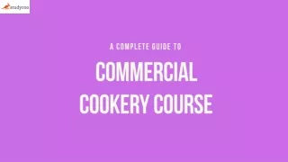Study Commercial Cookery Courses in Perth