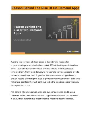 Reason Behind The Rise Of On-Demand Apps