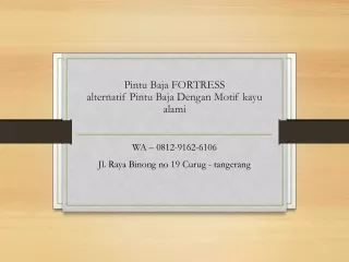 WA 0812-9162-6106 Harga Pintu Henderson Fortress