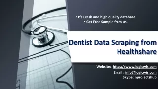 dentist data scraping from healthshare