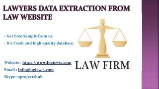 lawyers data extraction from law website