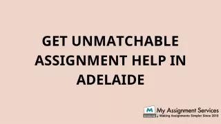 get unmatchable assignment help in adelaide