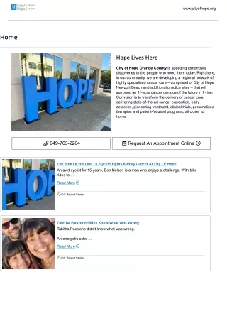 www cityofhope org