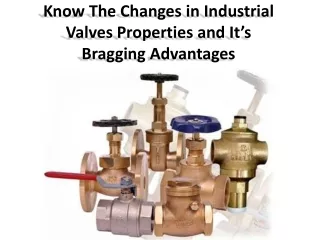 Industrial valves India: Significant core benefits in terms of ended products
