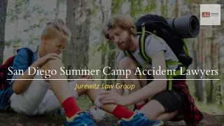 San Diego Summer Camp Accident Lawyers