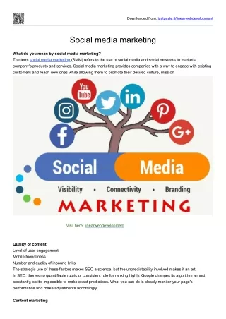 social media marketing