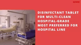 Disinfectant Tablet for Multi-Clean Hospital-Grade most Preferred for Hospital Linen