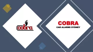 cobra car alarms sydney