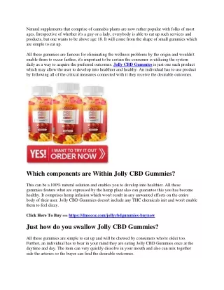 Jolly CBD Gummies - What is CBD Pain Relief Oil?