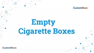 empty cigarette b oxes