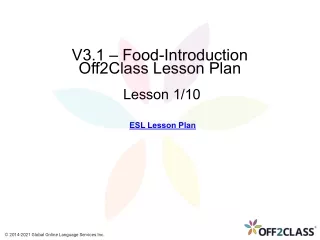 v3 1 food introduction off2class lesson plan