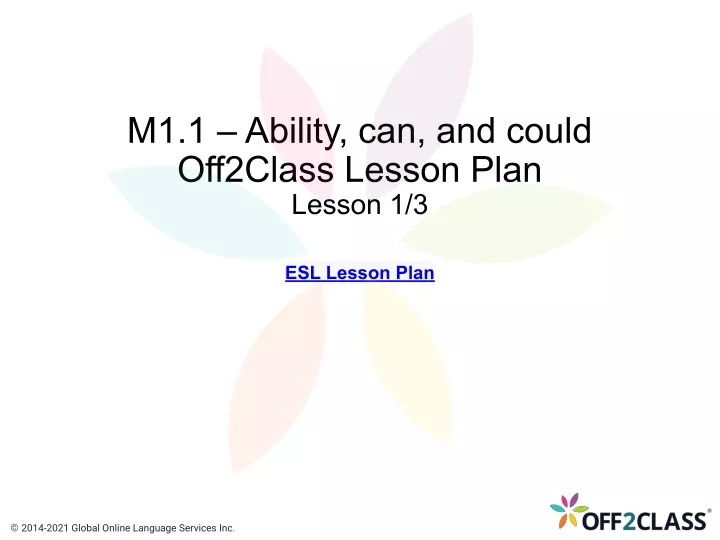 m1 1 ability can and could off2class lesson plan