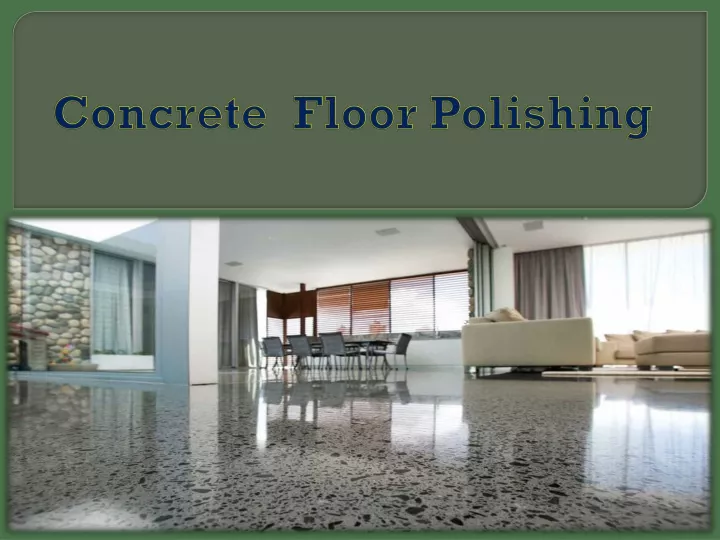 concrete floor polishing