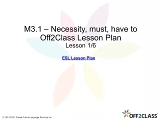 m3 1 necessity must have to off2class lesson plan