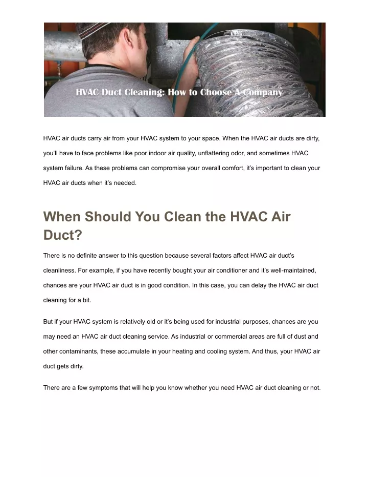 hvac air ducts carry air from your hvac system