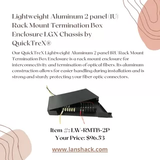 lightweight aluminum 2 panel 1 u rack mount