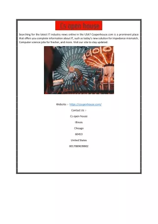 Latest It Industry News Online USA | Csopenhouse.com