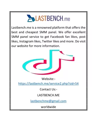 Smm Panel | Lastbench.me