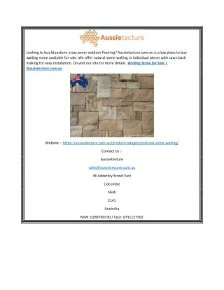 Walling Stone for Sale | Aussietecture.com.au