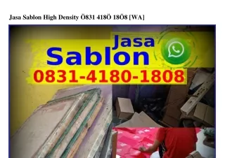 Jasa Sablon High Density ౦831–Ꮞ18౦–18౦8[WhatsApp]