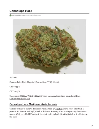 cannalope haze