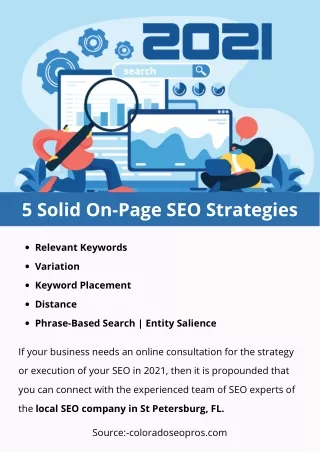 5 solid on page seo strategies