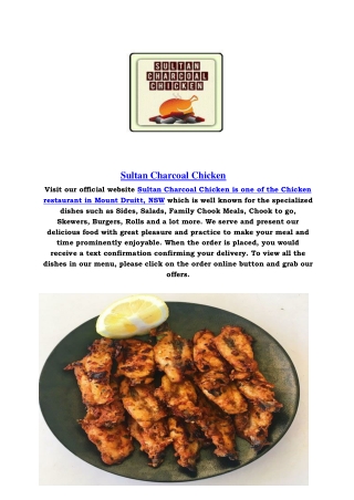sultan charcoal chicken
