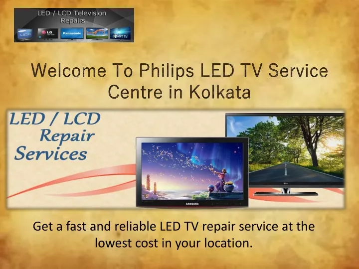 welcome to philips led tv service centre