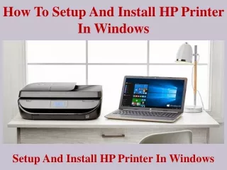 how to setup and install hp printer in windows