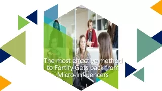 the most effective method the most effective
