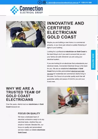 Electrician Gold Coast