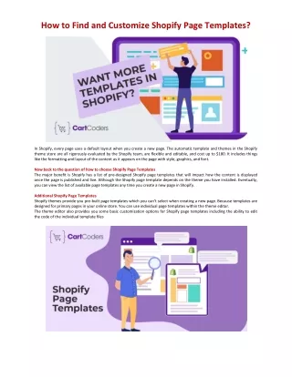 How to Find and Customize Shopify Page Templates