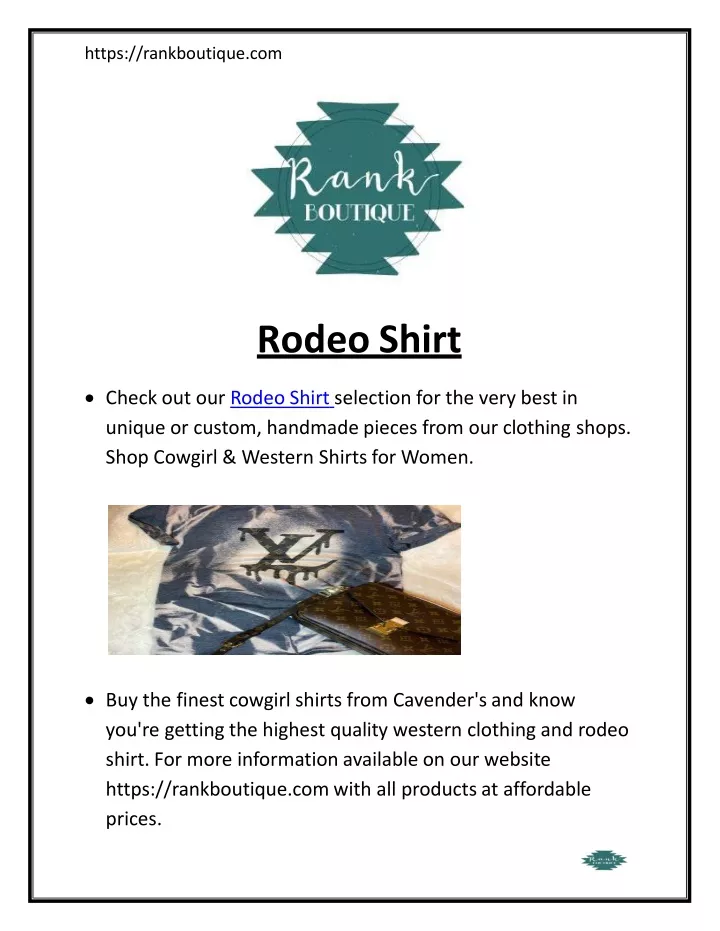rodeo shirt