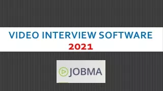 video interview software 2021