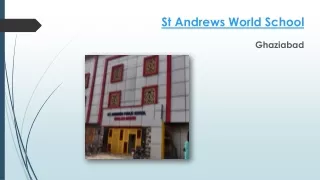 st andrews world school