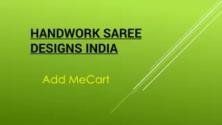 handwork saree designs india