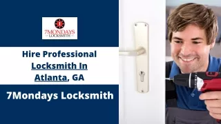Need Expert Local Locksmith In Atlanta, GA | 7Mondays Locksmith