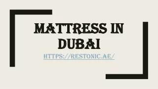 mattress in dubai