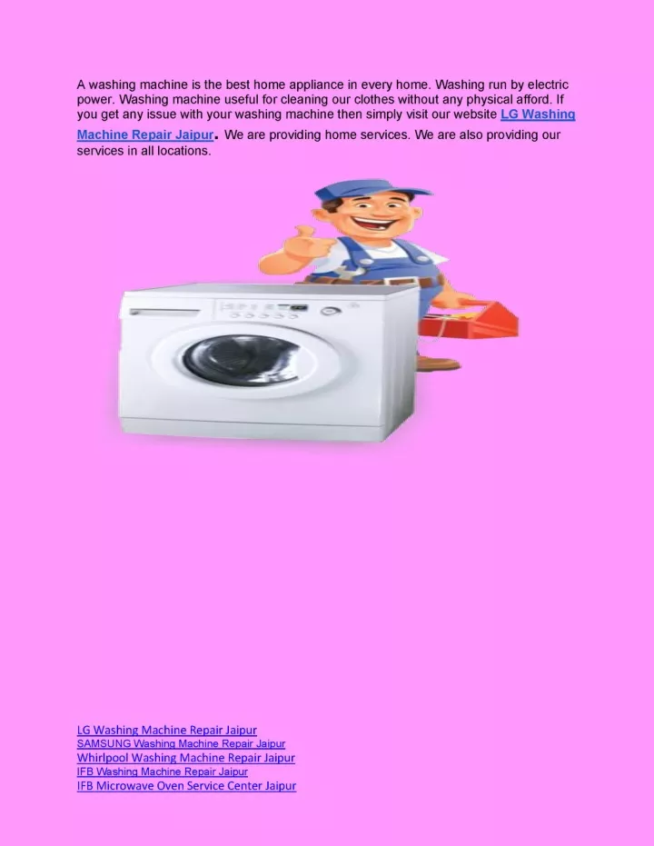 a washing machine is the best home appliance