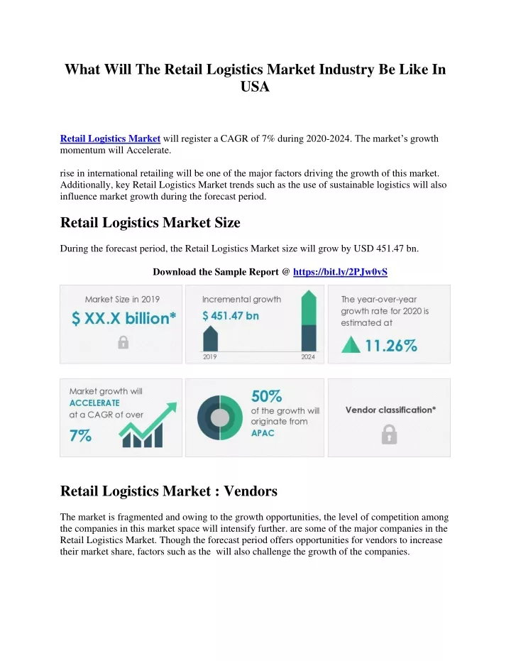 what will the retail logistics market industry