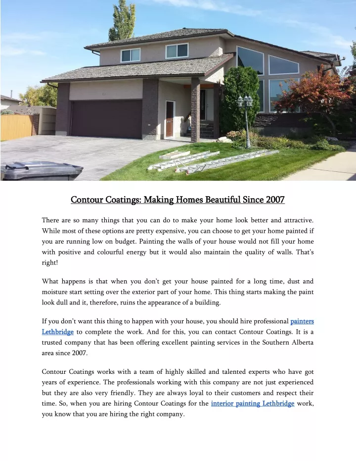 contour coatings making homes beautiful since
