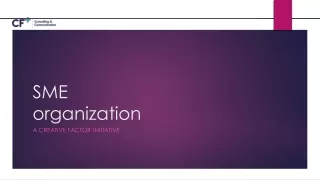 sme organization a creative factor initiative
